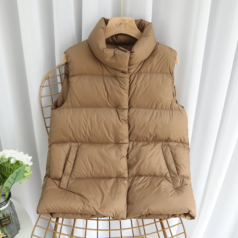 

Fitaylor Ultra Light 90% White Duck Down Coat Short Jacket Women Down Vest Waterproof Lightweight Warm Waistcoat Snow Outwear