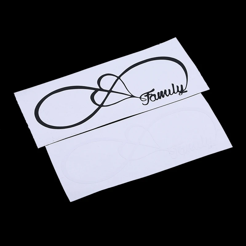 Лидер продаж креативная наклейка для украшения автомобиля Белый Черный семья