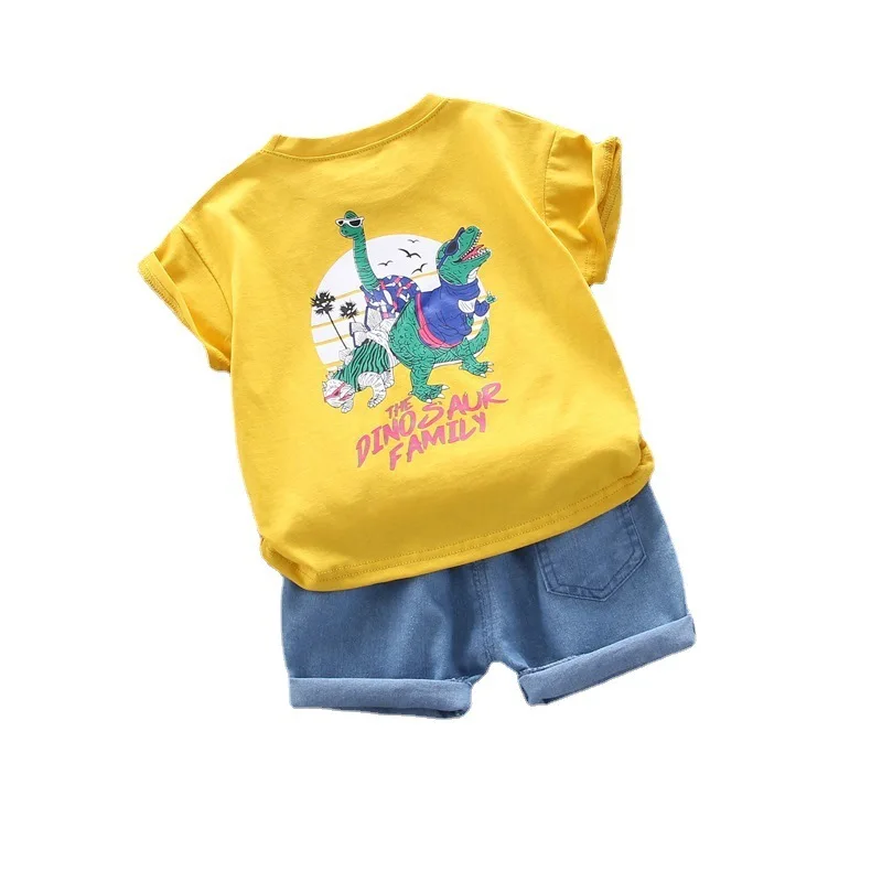 

Summer Baby Boys Clothes Children Girls Fashion Cartoon T Shirt Shorts 2Pcs/sets Toddler Cotton Casual Clothing Kids Tracksuits