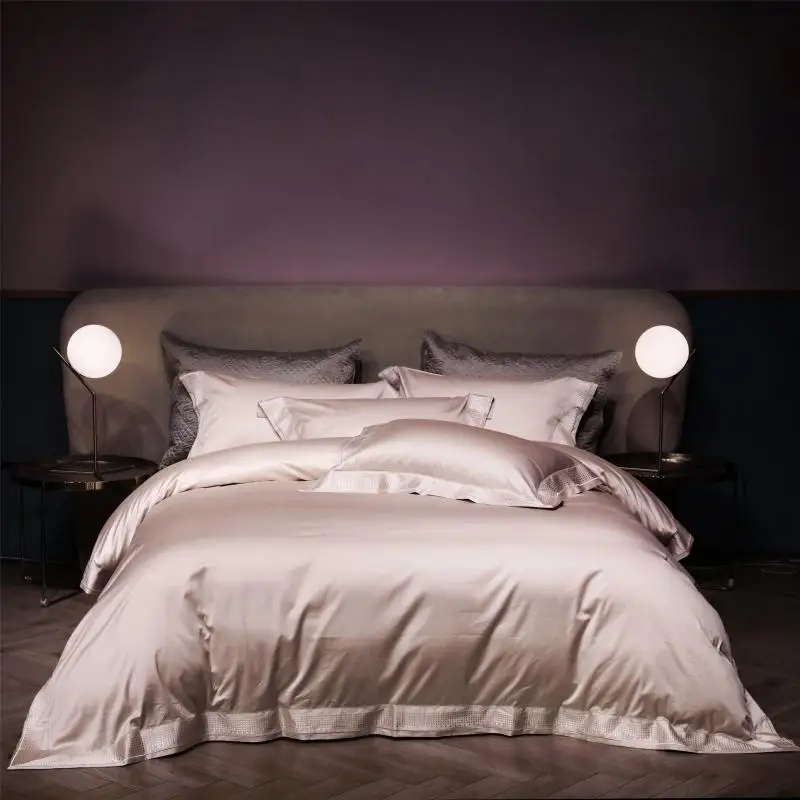 

42 1000TC Египетский хлопок пододеяльник набор постельного белья Queen King комплект постельного белья простыней на кровать пододеяльник High-end демо...