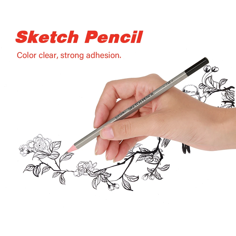 24 шт. карандаш для рисования эскизов из графита нетоксичный цветной 9H 14B|Угольные