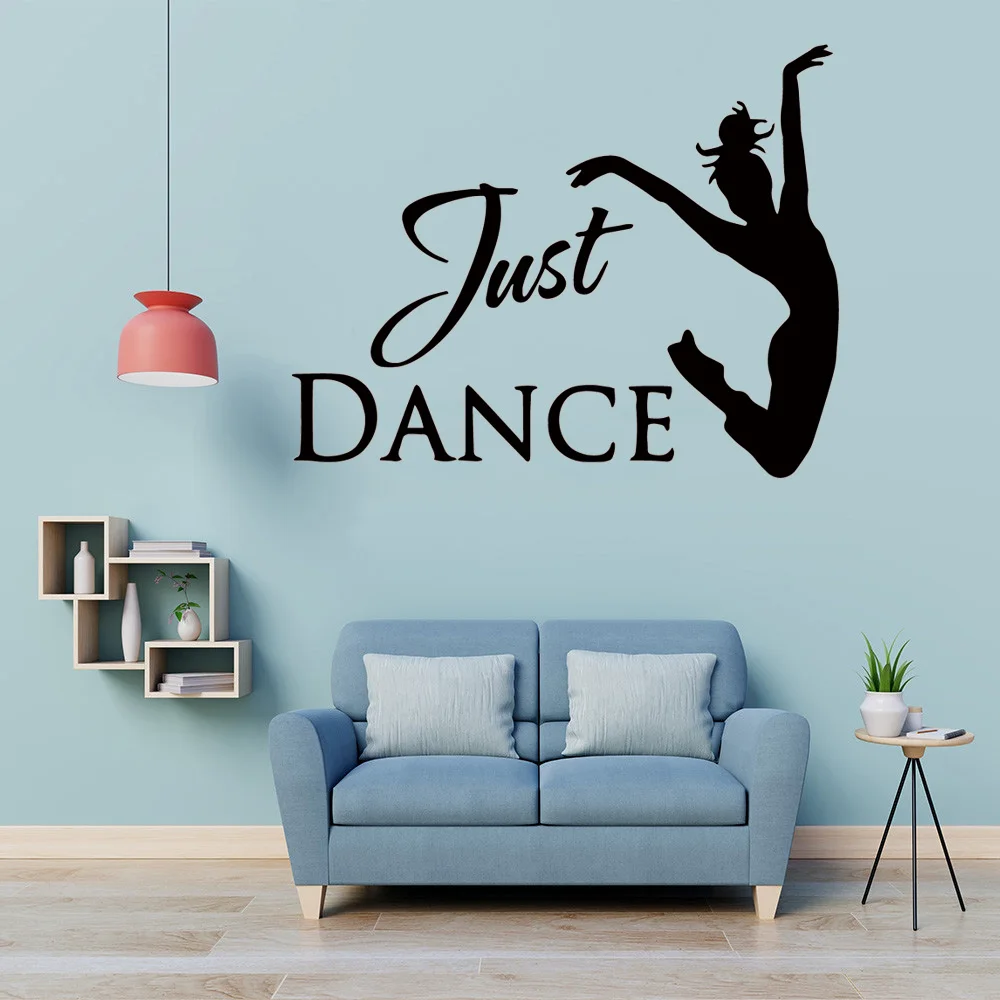 

Dance Sticker Girl Text Vinyl Wall Decal For Kids Rooms Vinyl Girl Dancer Stickers Home Decor Bedroom A511