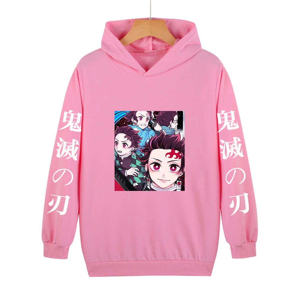

Anime Demon Slayer Hoodies Men Unisex Kimetsu No Yaiba Sweatshirts Boys Girls Clothes Tops Pullovers Streetwear Male hooy tops