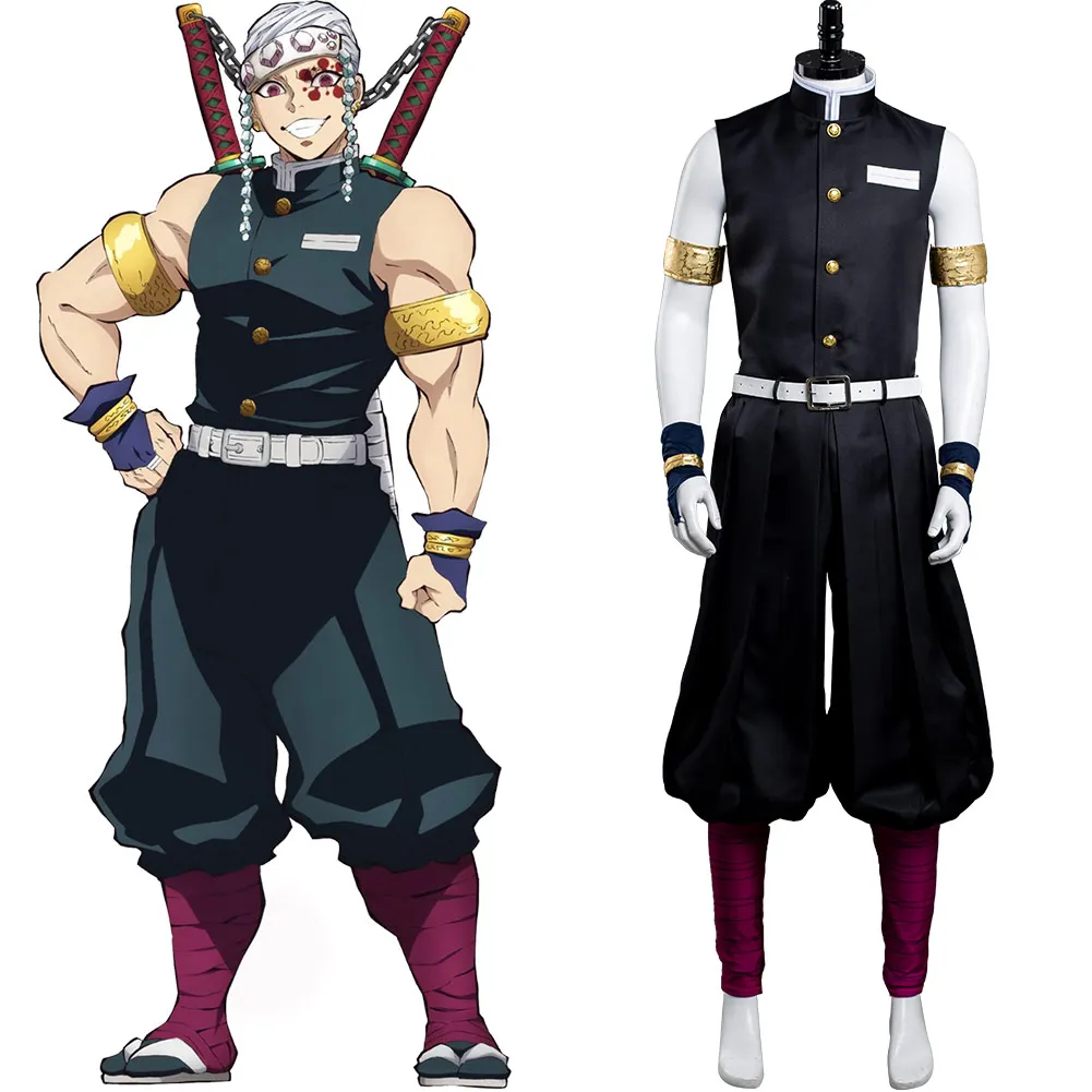 

Demon Slayer Season 2 Uzui Tengen Cosplay Costume Outfits Halloween Carnival Suit
