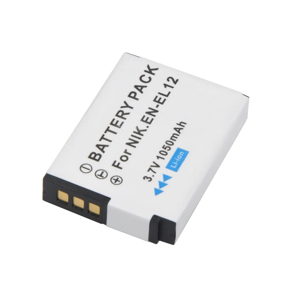 Durapro 4 шт. EN EL12 ENEL12 литий ионный аккумулятор 3 7 В 1050 мАч + USB зарядное устройство для