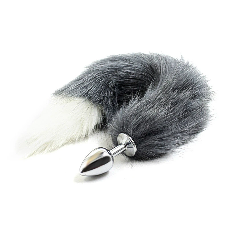 Металл + перо анальные игрушки Косплей Фетиш Фэнтези Анальная пробка влагалище