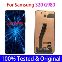 6 2%e2%80%98%e2%80%99original super amoled lcd for samsung galaxy s20 g980 g980f g980fd displaytouch screen digitizer frame part replacement