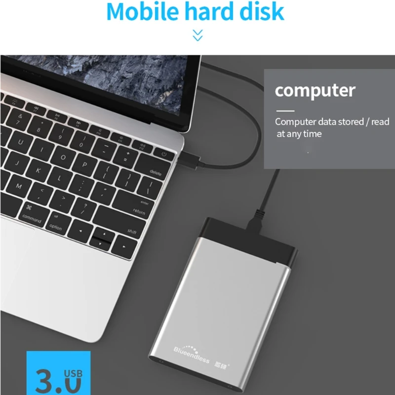 Blueendless внешний корпус для жесткого диска алюминиевый USB 3 0 Micro B/Type C 2 5 ''чехол SATA