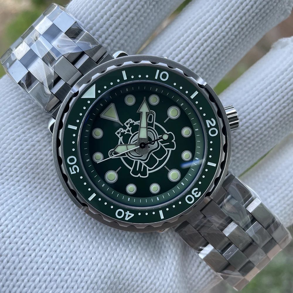 

Steeldive Full Luminous Jubilee Bracelet Mechanical Wrist Watches Men Stainless Steel 300m Water Resistant Diving Watch Tuna