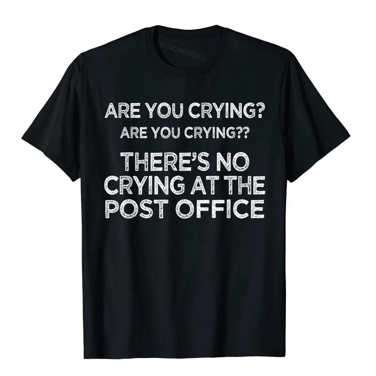 There's No Crying At The Post Office Postal Worker T Shirt Popular Men Top T-Shirts Crazy Tops &amp Tees Cotton Normcore |