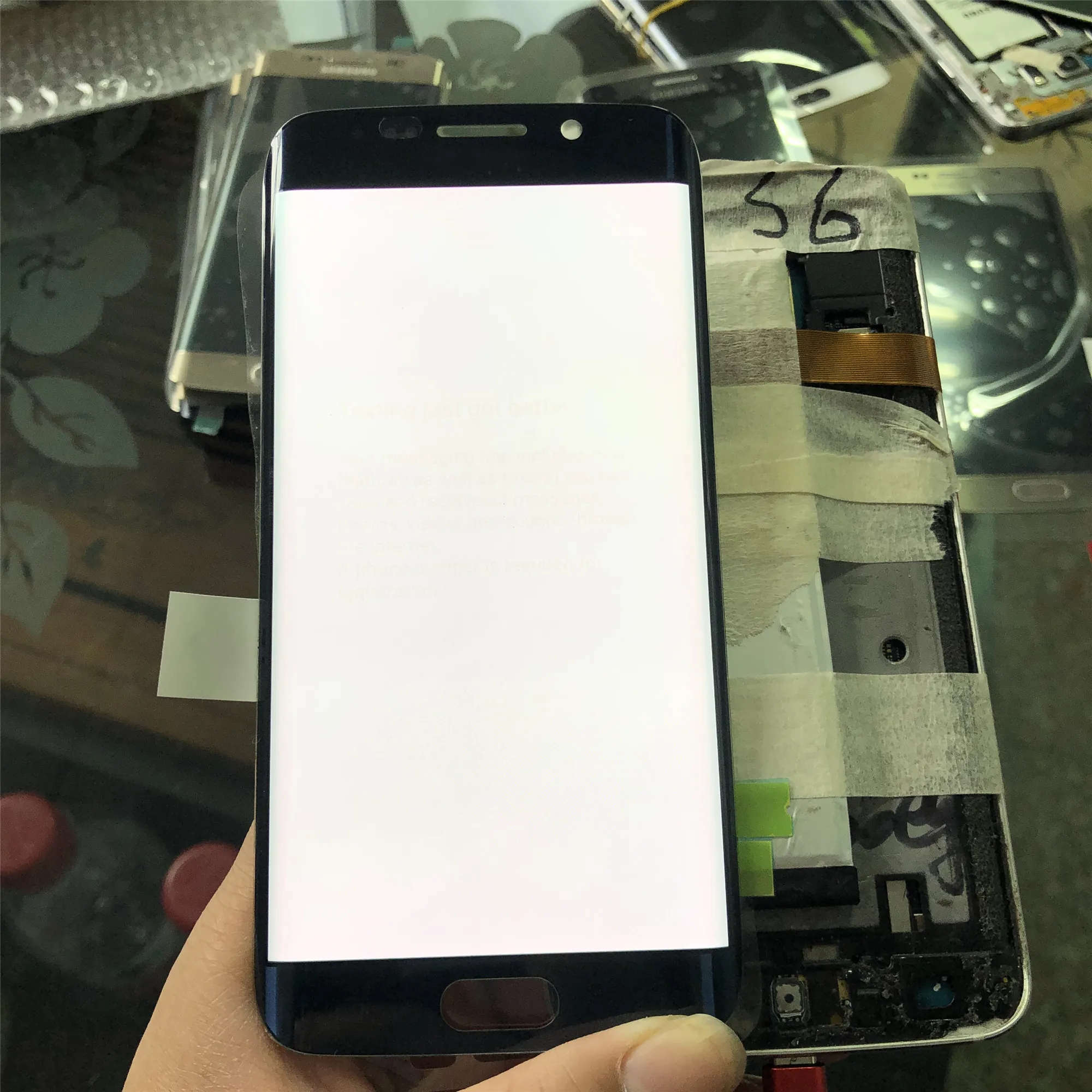 Оригинальный активно матричные осид для Samsung Galaxy S6 края ЖК G925 G925F SM дисплей с