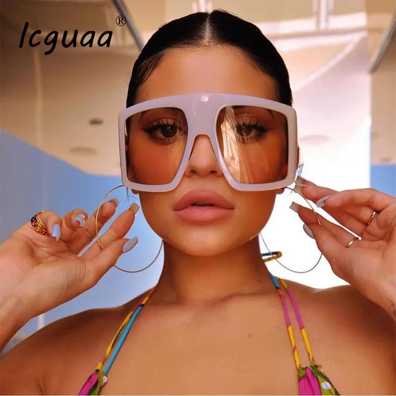 

Oversized Square Sunglasses Women Luxury Brand Designer Sun Glasses Female Retro Eyewear Gafas Lentes De Sol Mujer Oculos
