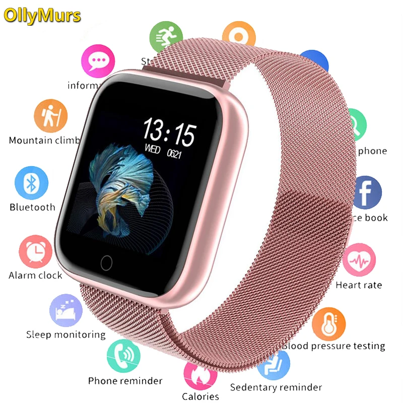 2019 женские водонепроницаемые Смарт-часы P70 P68 Bluetooth 4 0 для Apple IPhone xiaomi LG монитор
