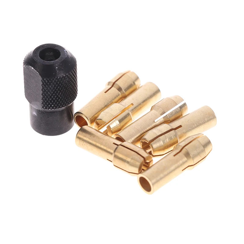 

7 шт./лот латунная Цанга 1,0/1,6/2,0/2,4/3,0/3,2 + проверить M8 * 0,75 подходит для вращающихся инструментов