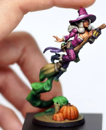

75mm Resin Model Female Pirate Witch Figure Unpainted No Color RW-042