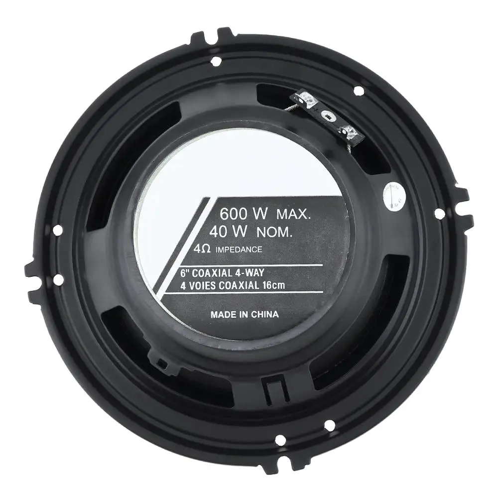 Автомобильные коаксиальные музыкальные стерео колонки 6 5 дюйма 600 Вт 4 канала 12 В