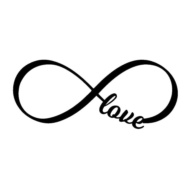 18*7 5 см новые наклейки Бесконечная любовь навсегда смешные креативное искусство