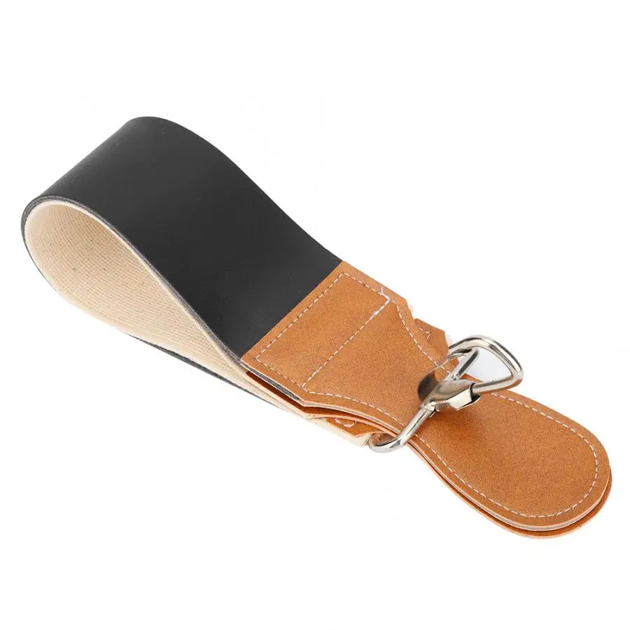 Двусторонний из искусственной кожи ремень прямо бритья Ножи Точилка Для Заточки