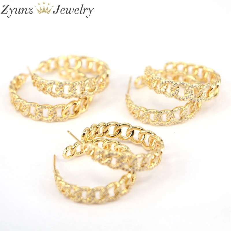 Женские Геометрические серьги для хип-хопа 5 пар 29 мм роскошные | Украшения и