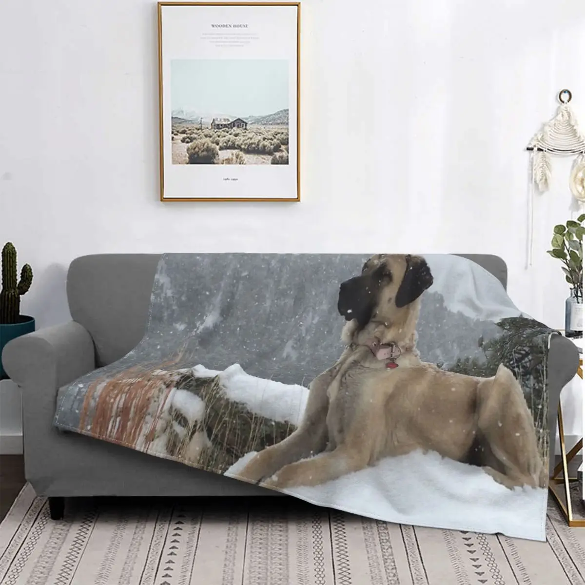 

Anatolian-Manta de perro Pasta en guardia, colcha de cama, edredones a cuadros, toalla, manta de playa de verano, textil de luj