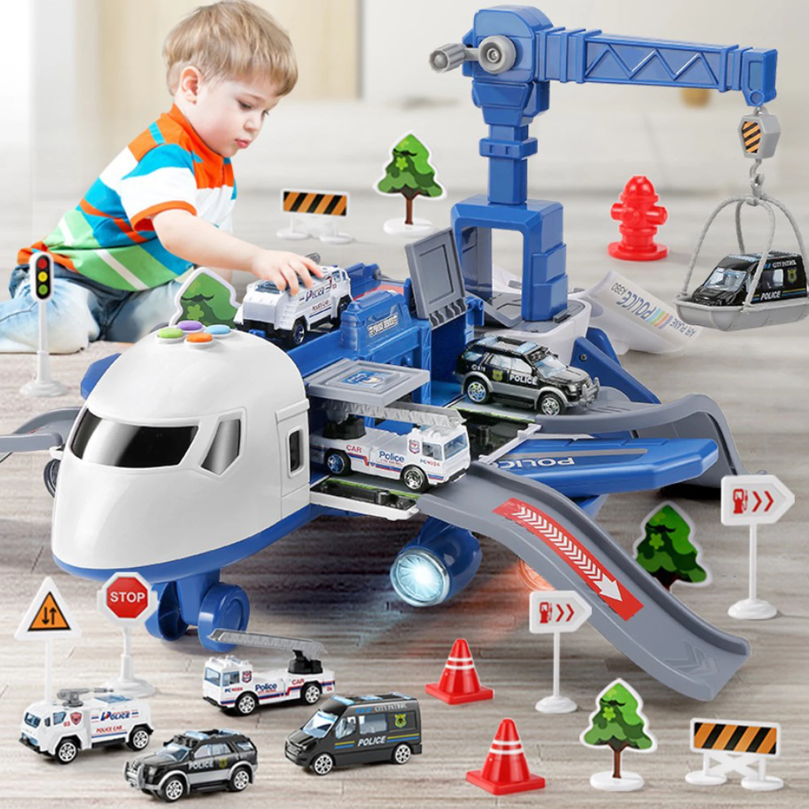 

Kids Toys Set Airplane Vehicles Toy Vehicle Plane for Toddler Boys Gift