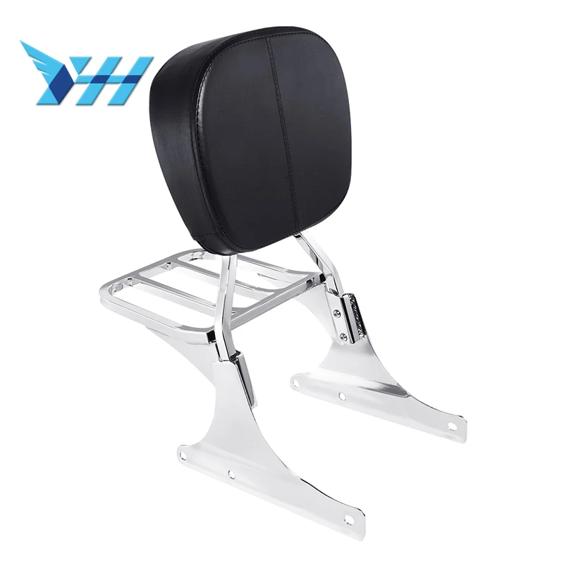 

Motorcycle Low Backrest Sissy Bar Luggage Rack For Heritage Softail Custom FXSTC FLSTC FXST 1984-2017 Night Train Fat Boy