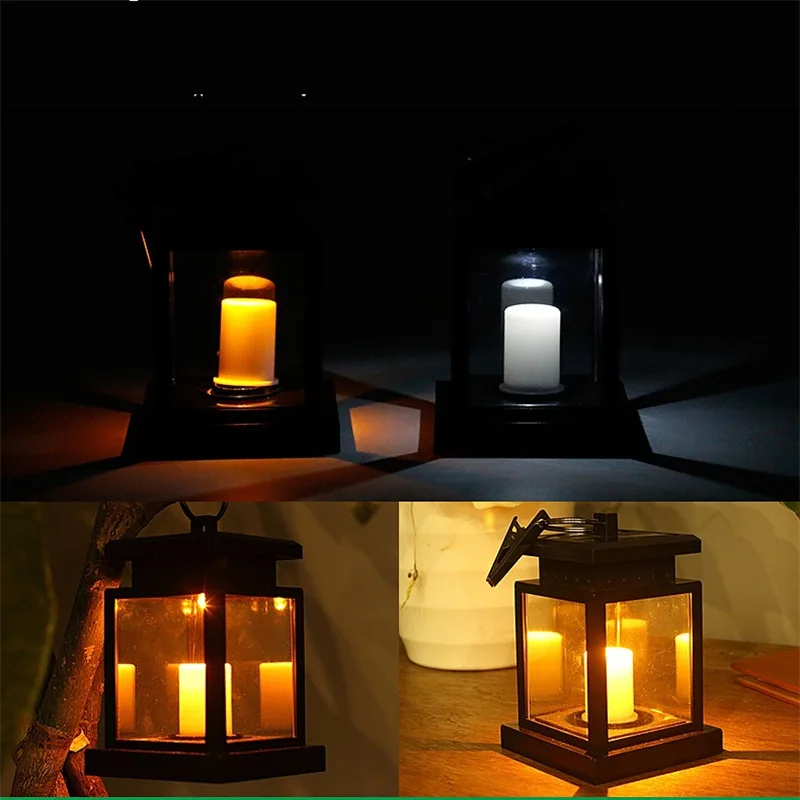 Gylbaw ретро уличный фонарь Водонепроницаемый пламенный мерцающий садовый