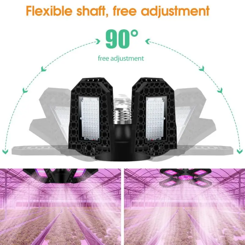 

LED Folding red and blue Spectrum Phyto Lamp LED Waterproof Plant Grow Light 100-150W LED Planting Light Indoor Veg Seed Growth