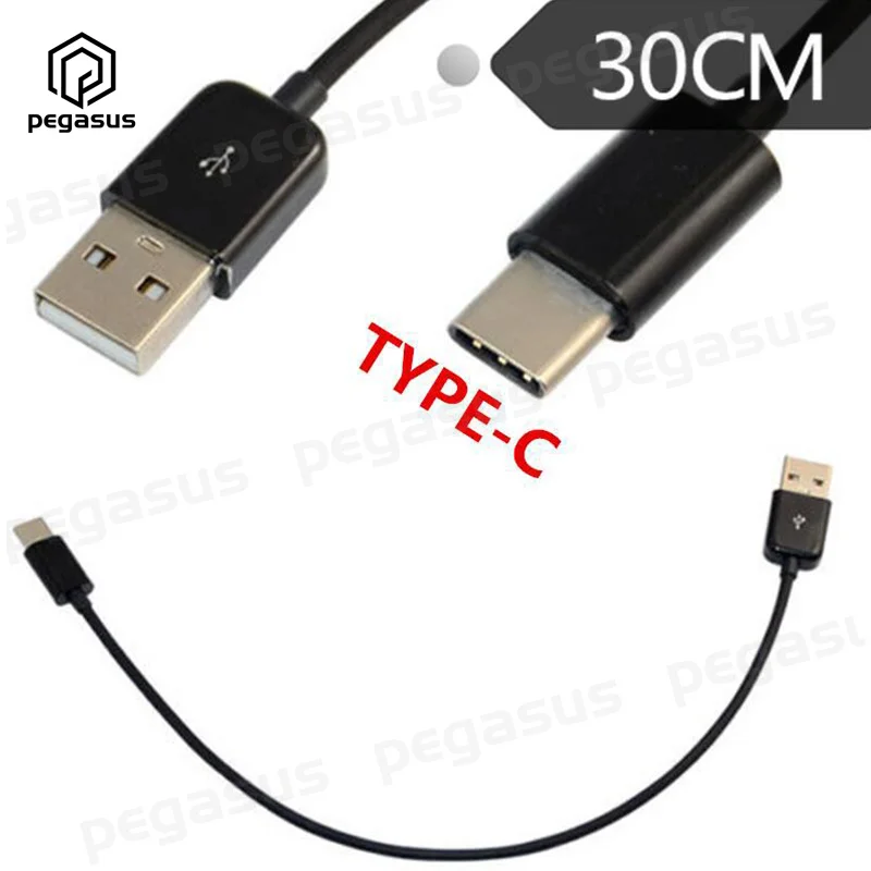 

0.3m Black/White USB 3.1 Type-C Male to USB 2.0 Type-A Male Data Cable Connector