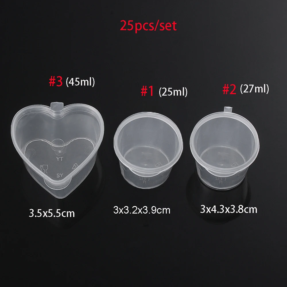 25 шт. контейнеры для пластиковых стаканов под соус на вынос мл/27 мл/45 мл