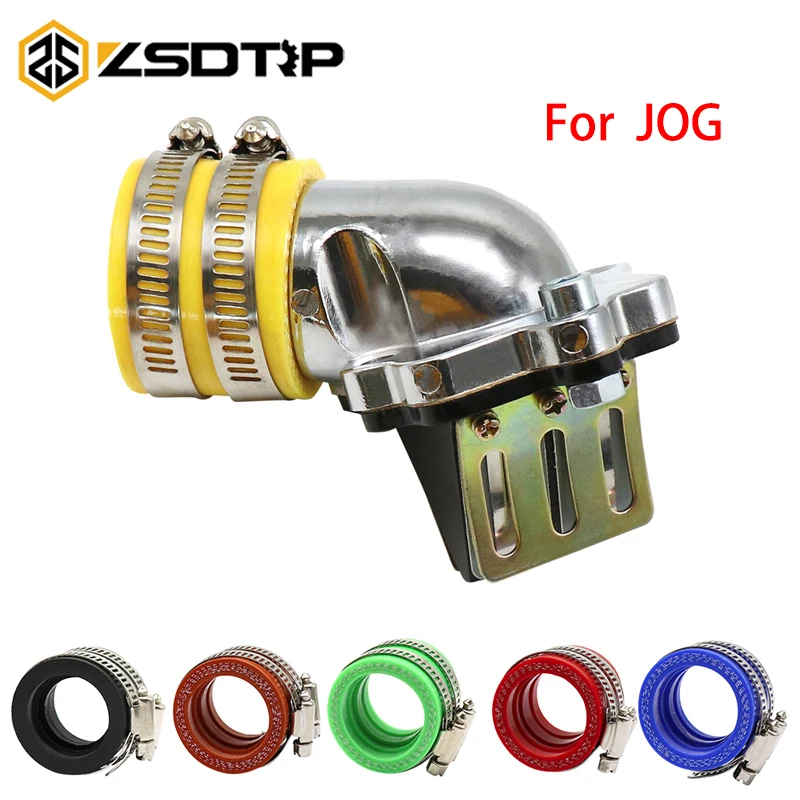 

ZSDTRP Motorcycle Fuel Supply Carburetor Interface Intake Manifold Adapter For JOG50 JOG90 Carburetor Input