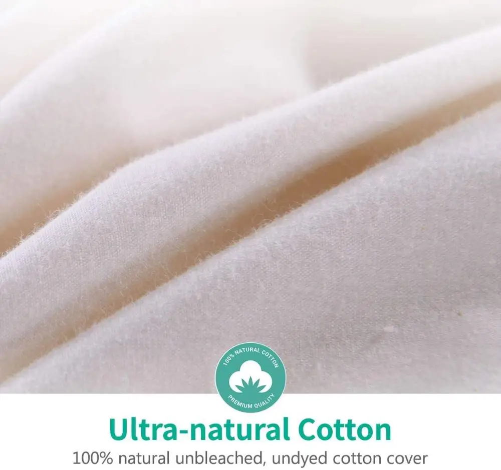 

Peter Khanun Luxurious White Goose Down Duvet Comforter Quilted Quilt All Seasons Comforter 100% Cotton Shell 023