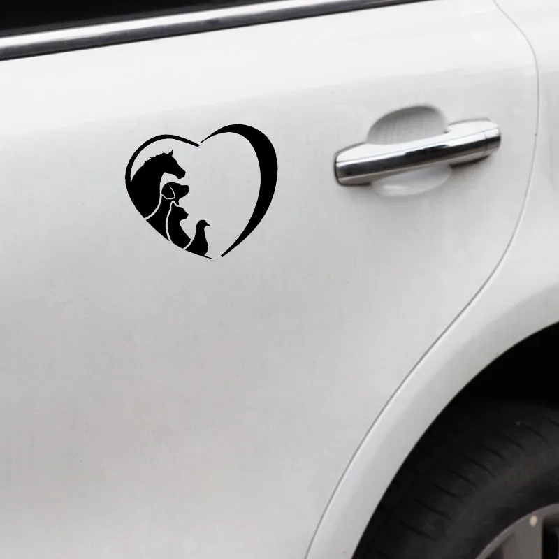 Модные наклейки на окна с животными для влюбленных собак и кошек ветеринар