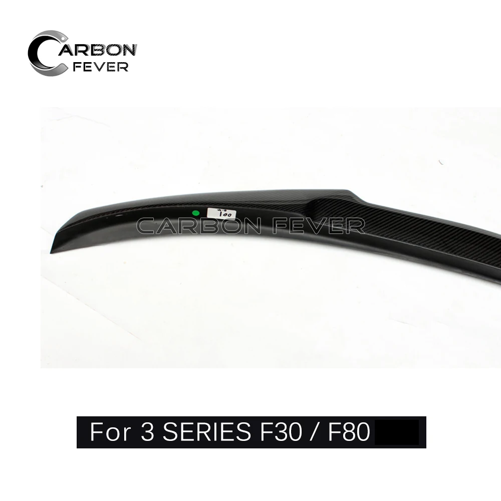 

For BMW F30 F80 Rear Spoiler Carbon Fiber 3 Series Trunk Wings Gloss Black 4-Door Sedan