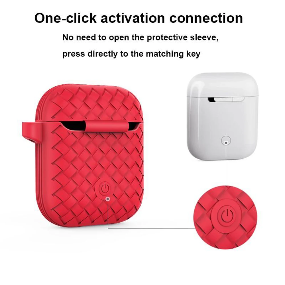 Силиконовый защитный чехол для беспроводных наушников Apple AirPods Ультратонкий с