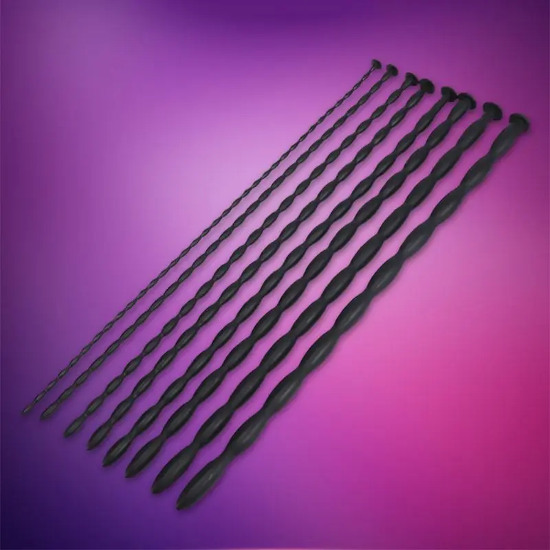 Силиконовые уретры Звук бусины полые штекер зонда трубка мочевой расширитель