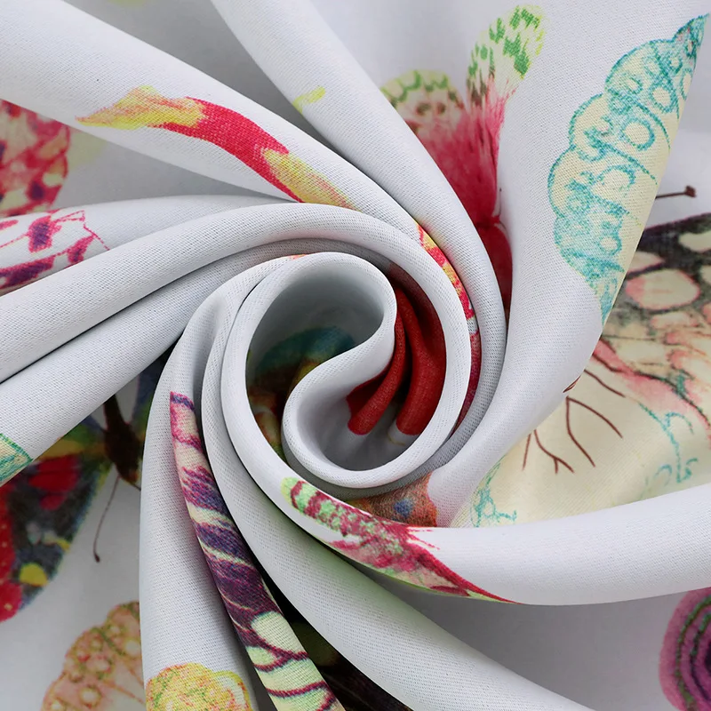 

Full Shading Curtain Printing Curtain for Living Room Bedroom Curtain American Idyllic Style Girls Beautiful