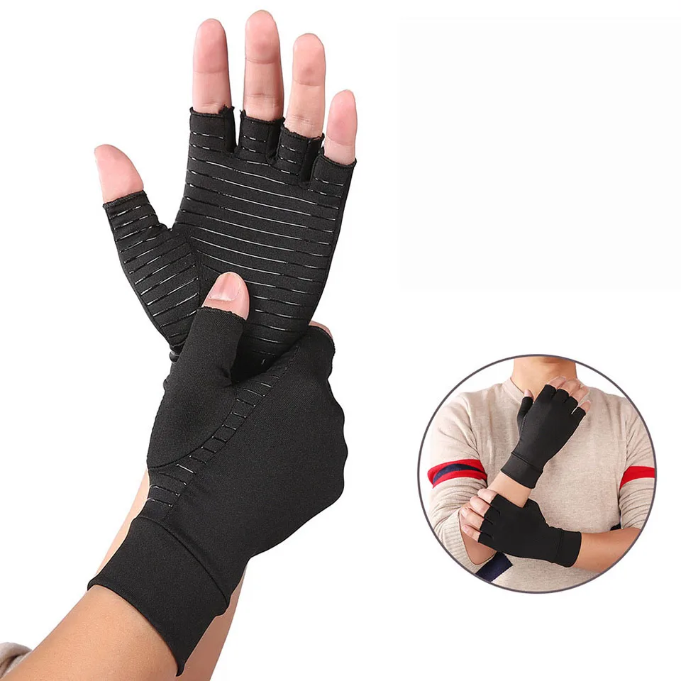 1 Pair Arthritis Compression Gloves High Copper Infused for Men and Women Pain Relief | Красота и здоровье