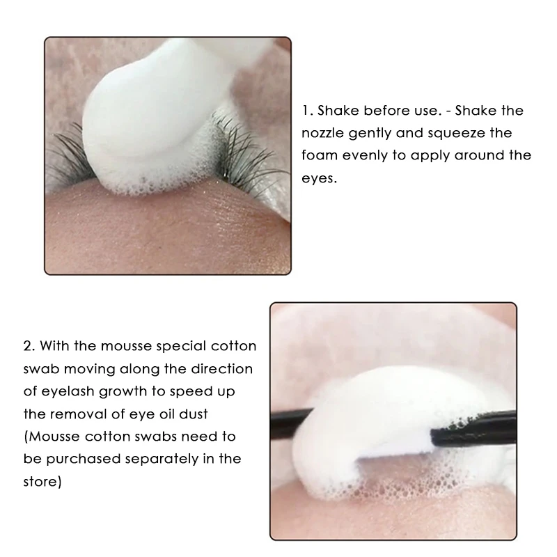 Профессиональный очиститель для ресниц 60 мл средство индивидуального