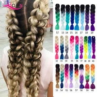 hair nest black blonde ombre synthetic braiding hair jumbo braids hand made hair extensions black blonde african 100gpack