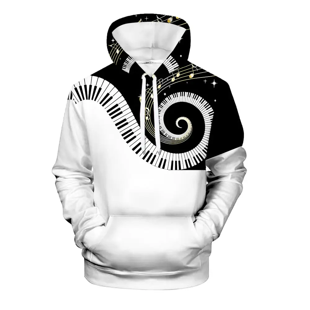

3d printed hoodie one-piece hoodie men's sweatshirt women's sweatshirt Harajuku casual pullover hot sale white 3d hoodie