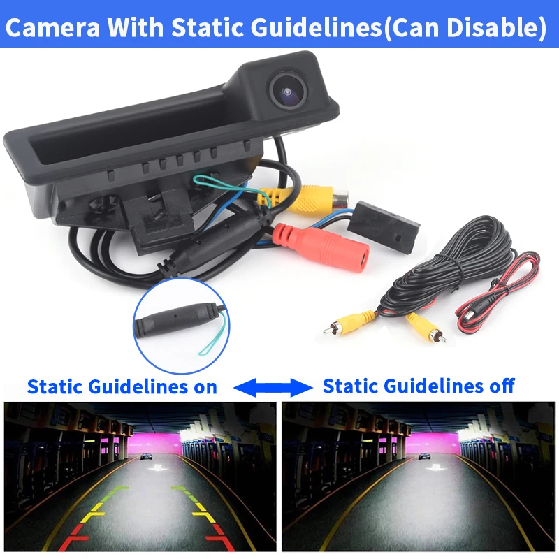 $106.63 HD dynamic trajectory trunk handle car rear view camera for BMW X1 2010 E60 E61 E70 E71 E72 E82 E88 E84 E90 E92 E93
