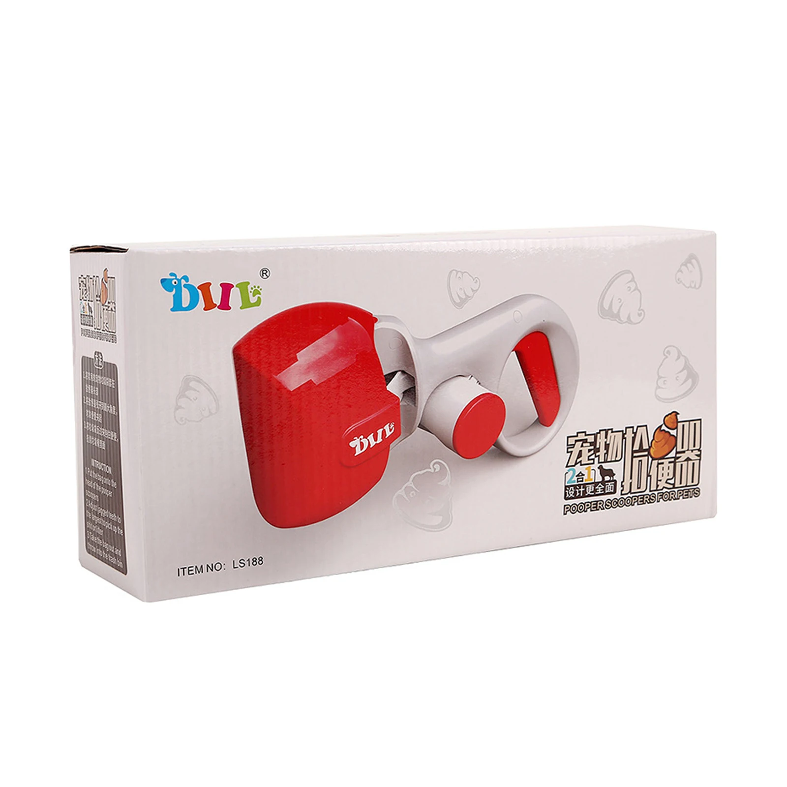 

1 Set Dog Excrement Collector Jaw Dog Picker Collector with Hook Handheld Dog Pooper Scooper Housebreaking Pet Pooper Collectors