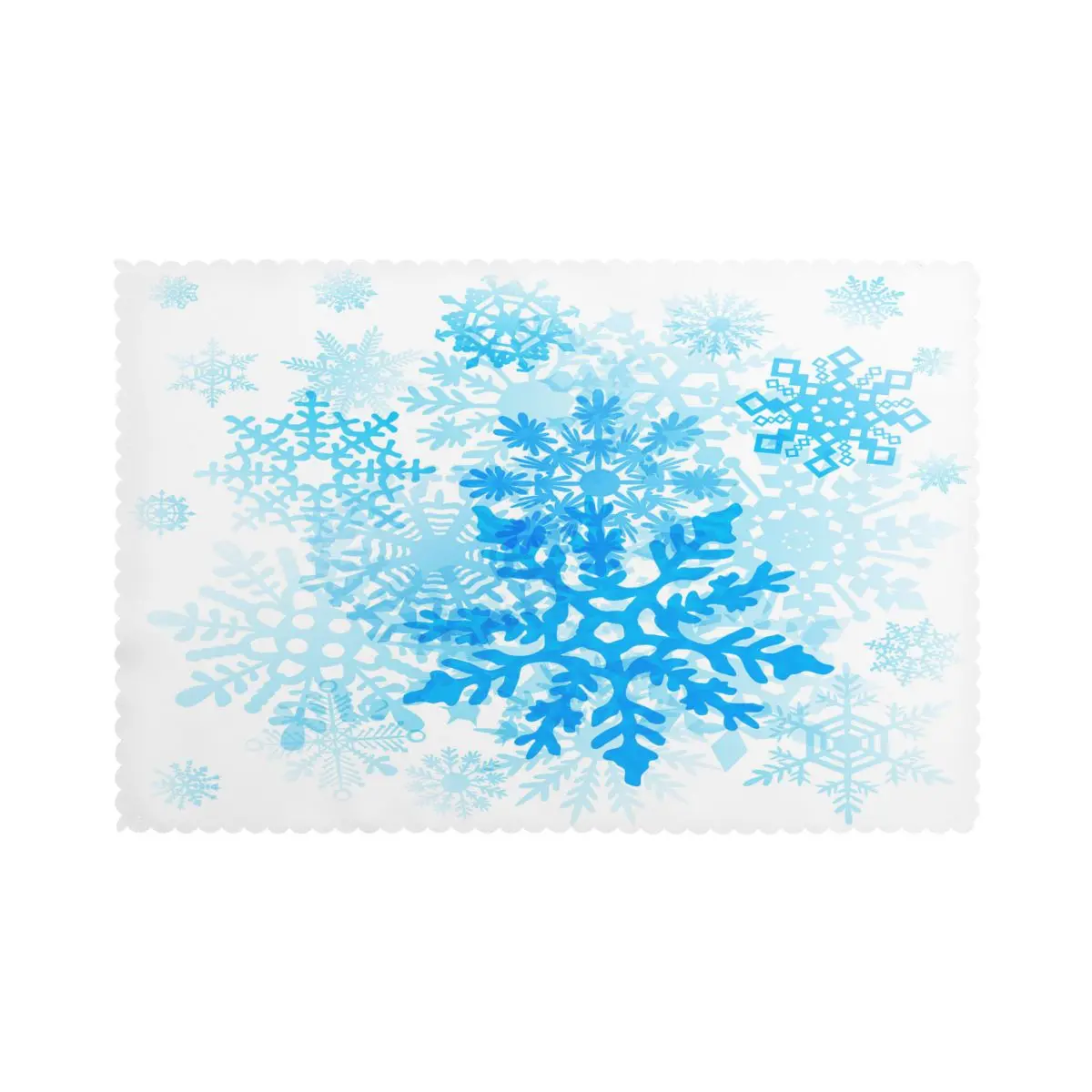 6 шт. коврики для стола рождественские снежинки столов теплоизоляционные льняные