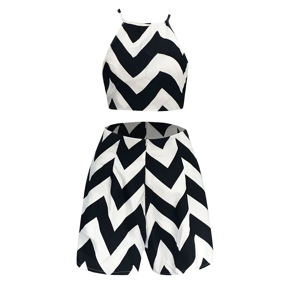 Модные женские платья Повседневное платье в волнистую полоску женское без