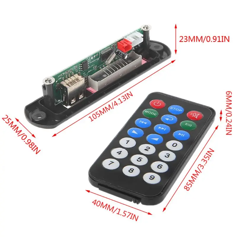 Микро-usb мощный TF Радио MP3 декодер аудио плата для автомобиля дистанционного