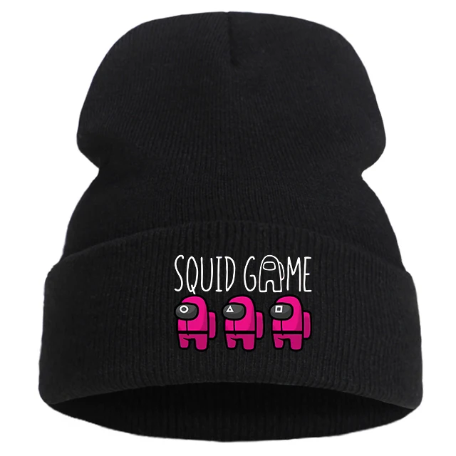 

Unisex Women Men Squid Game 456 Knitted Hat Winter Autumn Outdoor Party Hats Tide Hip Hop Caps Cuffed Beanies