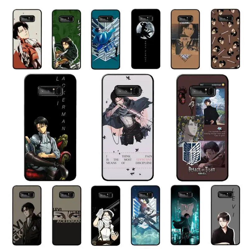 

MaiYaCa Anime Attack On Titan Levi Ackerman Phone Case for Samsung note 3 4 5 7 8 9 10 pro plus lite 20 ultra