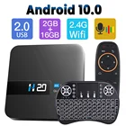ТВ-приставка HONGTOP, Android TV Box Ultra HD, Android TV 10,0, HDR, 2 ГБ, 16 ГБ, Wi-Fi, Google Play Store, Смарт ТВ-приставка, медиаплеер