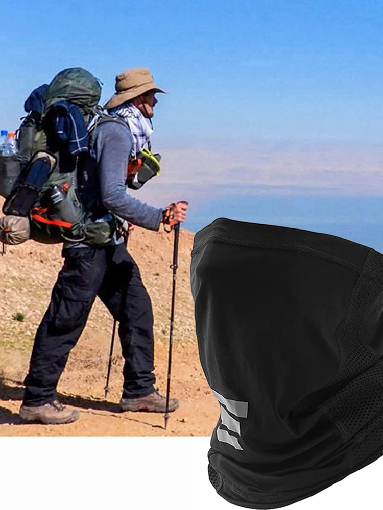 

UV Protection Ice Silk Face Cover Neck Tube Outdoor Sports Bandana Scarf Breathable Hiking Scarf Neck Gaiter